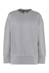 Cotton crew-neck sweatshirt
